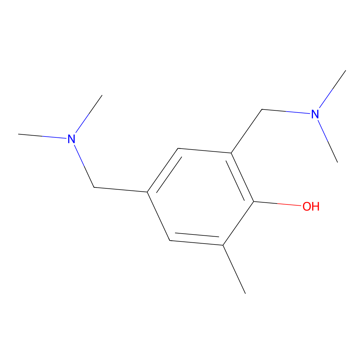2,4-Bis[(dimethylamino)methyl]-6-methylphenol molecular structure, CAS 34912-09-9