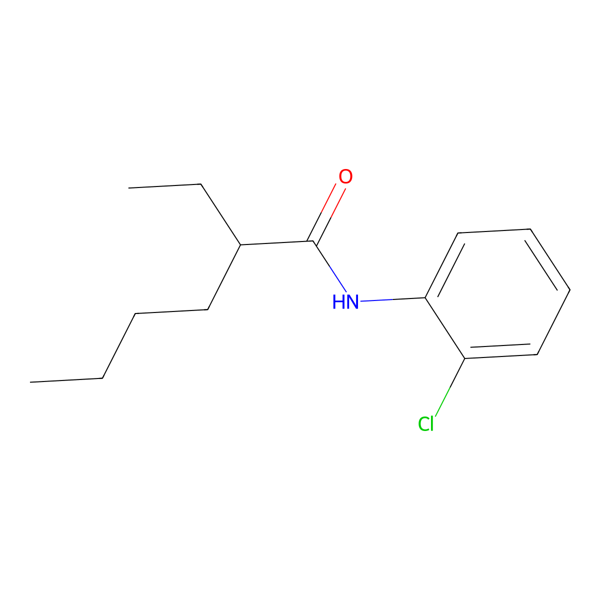 N-(2-chlorophenyl)-2-ethylhexanamide molecular structure, CAS 349120-40-7