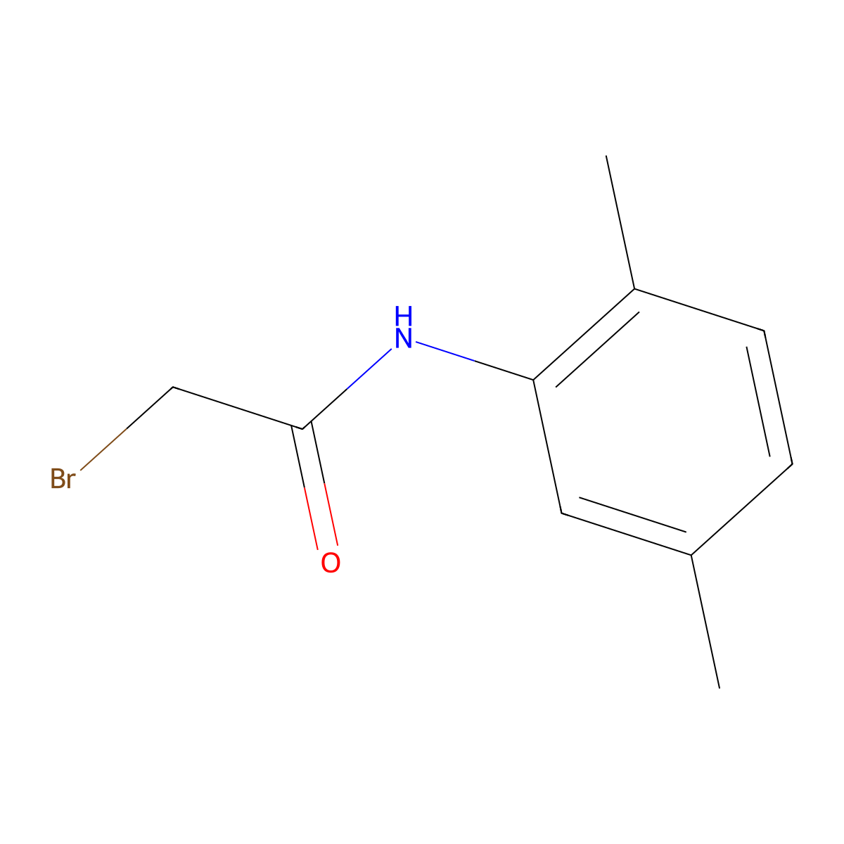 2-bromo-N-(2,5-dimethylphenyl)acetamide molecular structure, CAS 349120-88-3