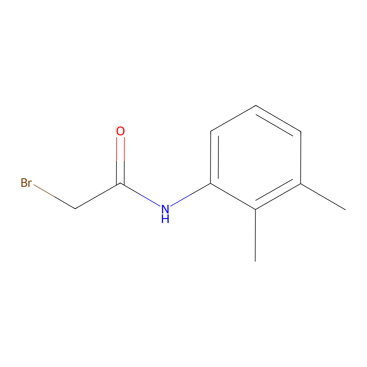 2-bromo-N-(2,3-dimethylphenyl)acetamide molecular structure, CAS 349120-89-4