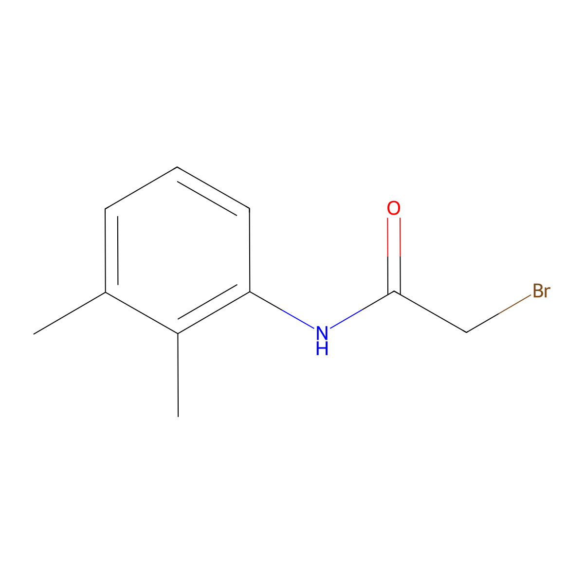 2-bromo-N-(2,3-dimethylphenyl)acetamide molecular structure, CAS 349120-89-4