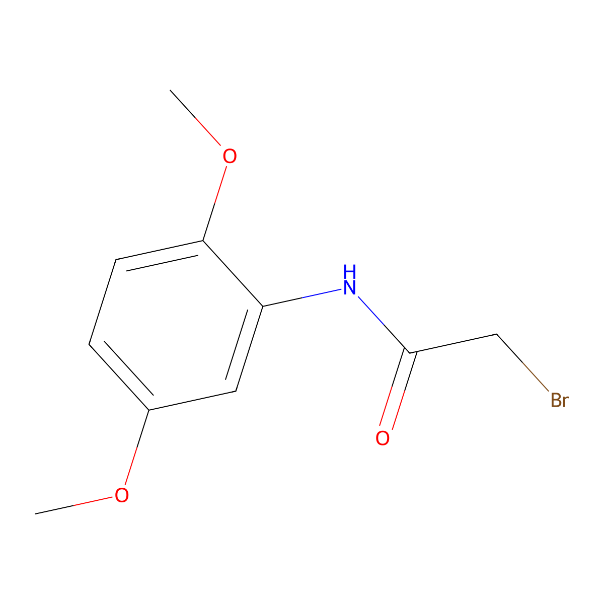 2-bromo-N-(2,5-dimethoxyphenyl)acetamide molecular structure, CAS 349120-92-9