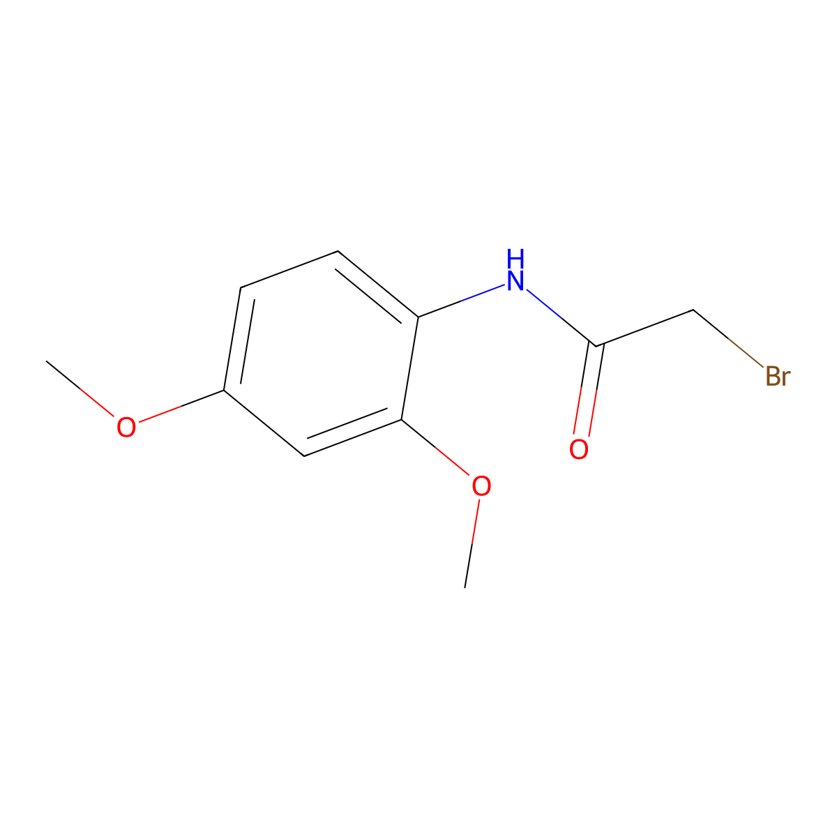 2-bromo-N-(2,4-dimethoxyphenyl)acetamide molecular structure, CAS 349120-93-0