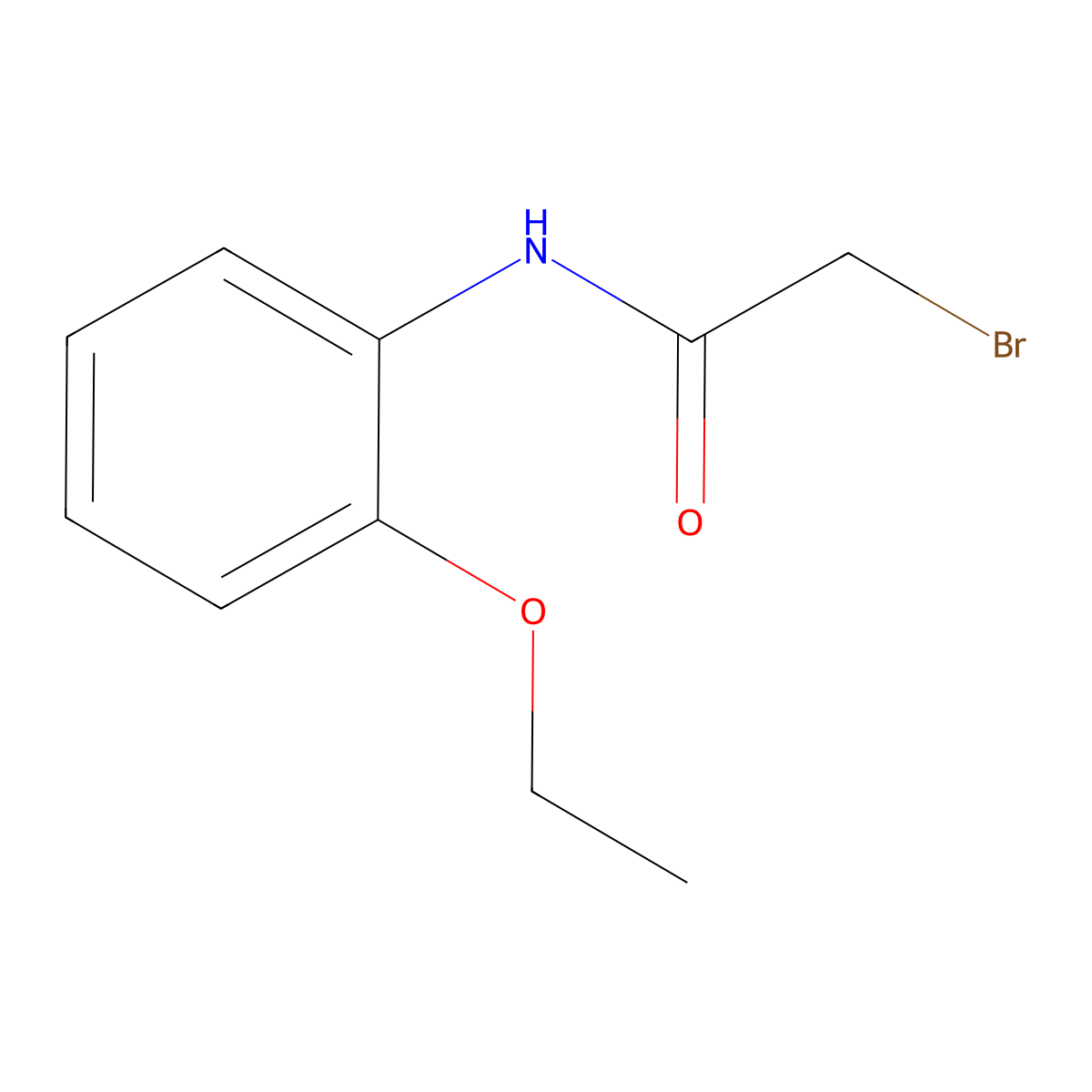 2-bromo-N-(2-ethoxyphenyl)acetamide molecular structure, CAS 349120-97-4