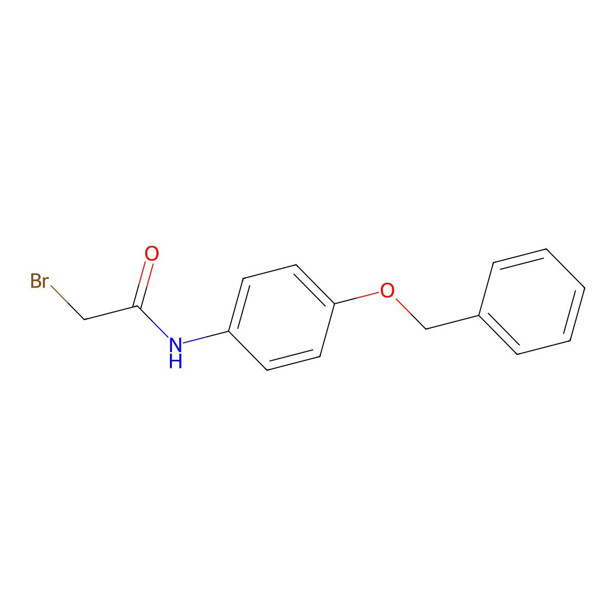 N-[4-(Benzyloxy)phenyl]-2-bromoacetamide molecular structure, CAS 349120-98-5