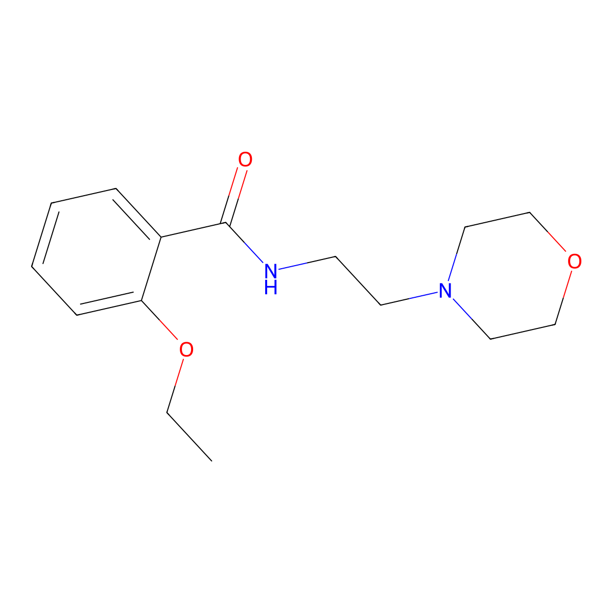2-ethoxy-N-[2-(4-morpholinyl)ethyl]benzamide molecular structure, CAS 349121-79-5