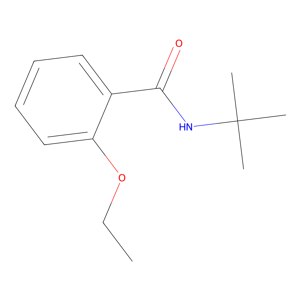N-tert-butyl-2-ethoxybenzamide molecular structure, CAS 349121-85-3