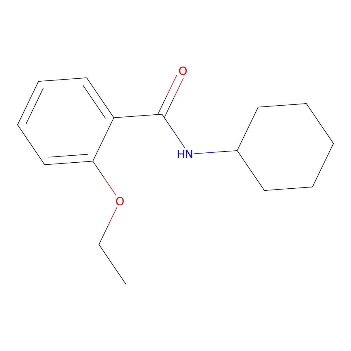N-cyclohexyl-2-ethoxybenzamide molecular structure, CAS 349121-88-6