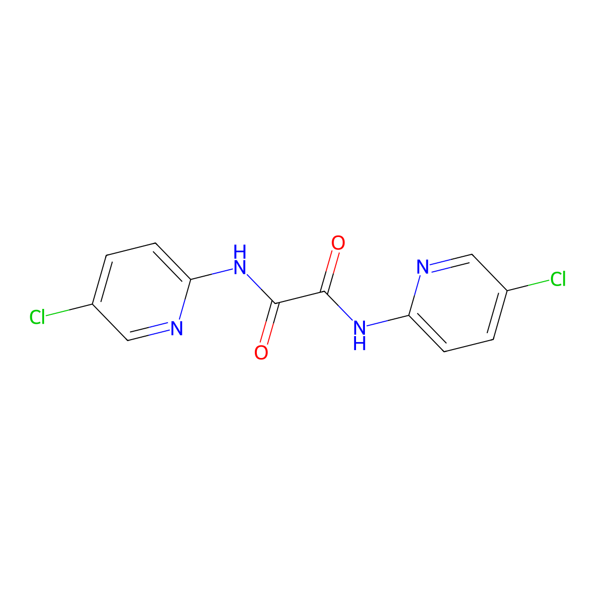 N1,N2-Bis(5-chloro-2-pyridinyl) Ethanediamide molecular structure, CAS 349125-14-0