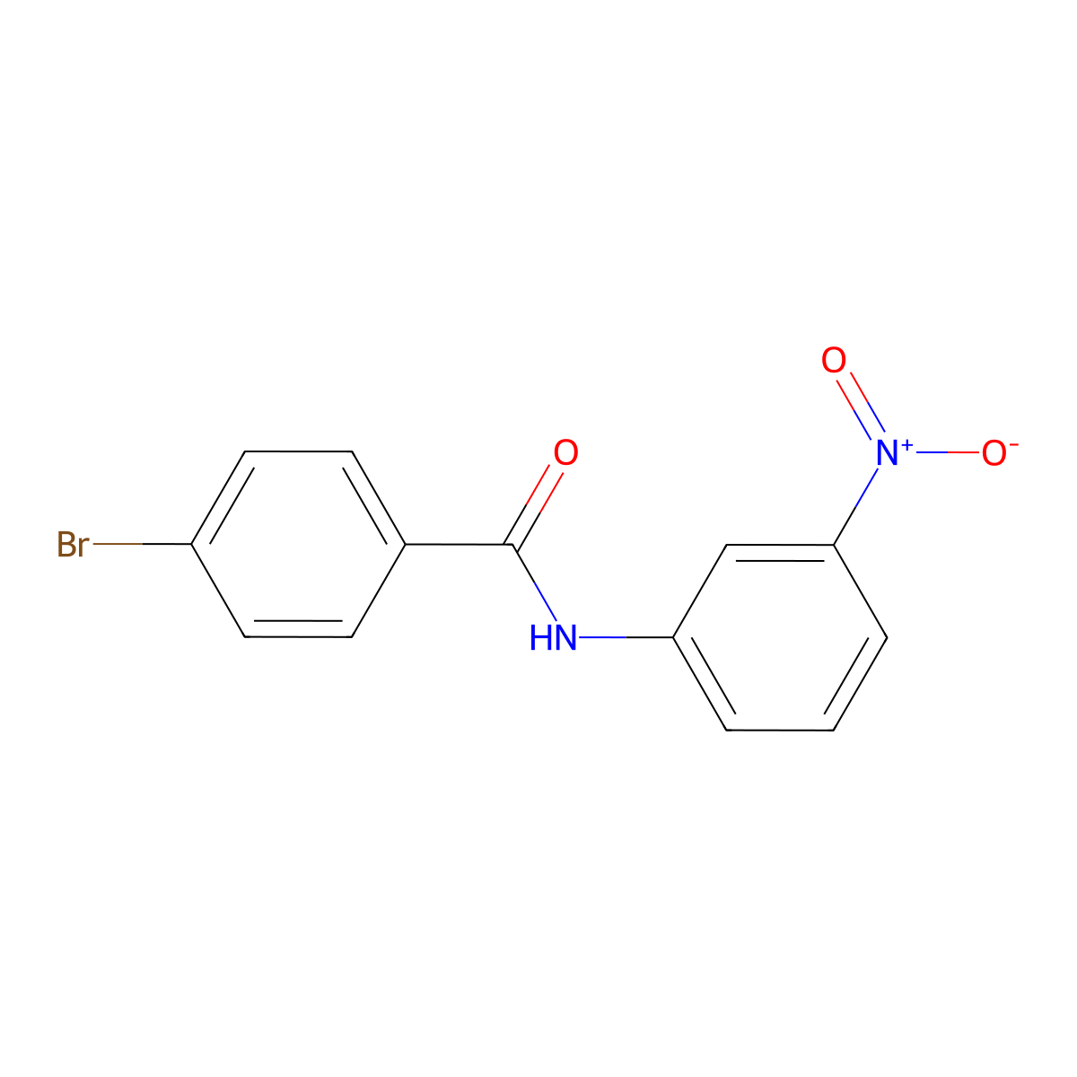 4-bromo-N-(3-nitrophenyl)benzamide molecular structure, CAS 349125-23-1