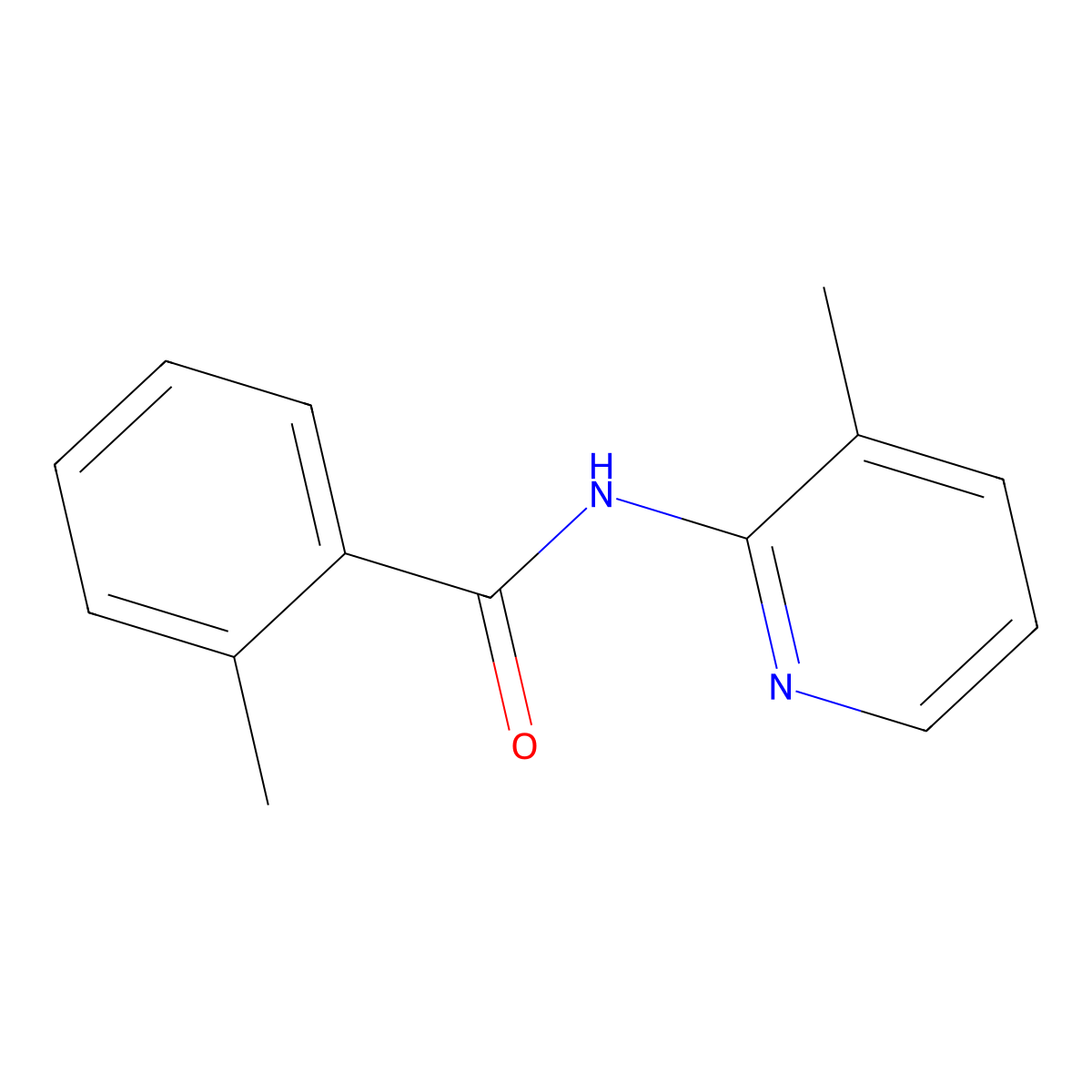 2-methyl-N-(3-methyl-2-pyridinyl)benzamide molecular structure, CAS 349126-45-0