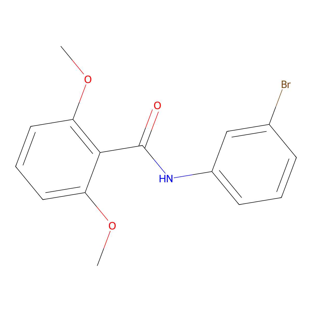 N-(3-bromophenyl)-2,6-dimethoxybenzamide molecular structure, CAS 349126-51-8