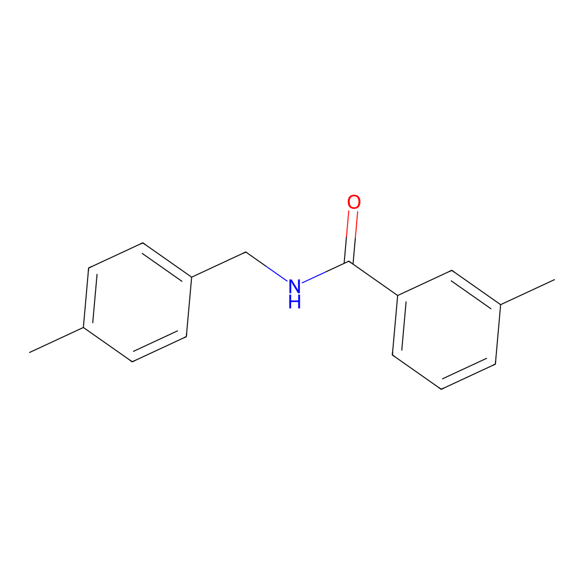 3-methyl-N-(4-methylbenzyl)benzamide molecular structure, CAS 349126-94-9