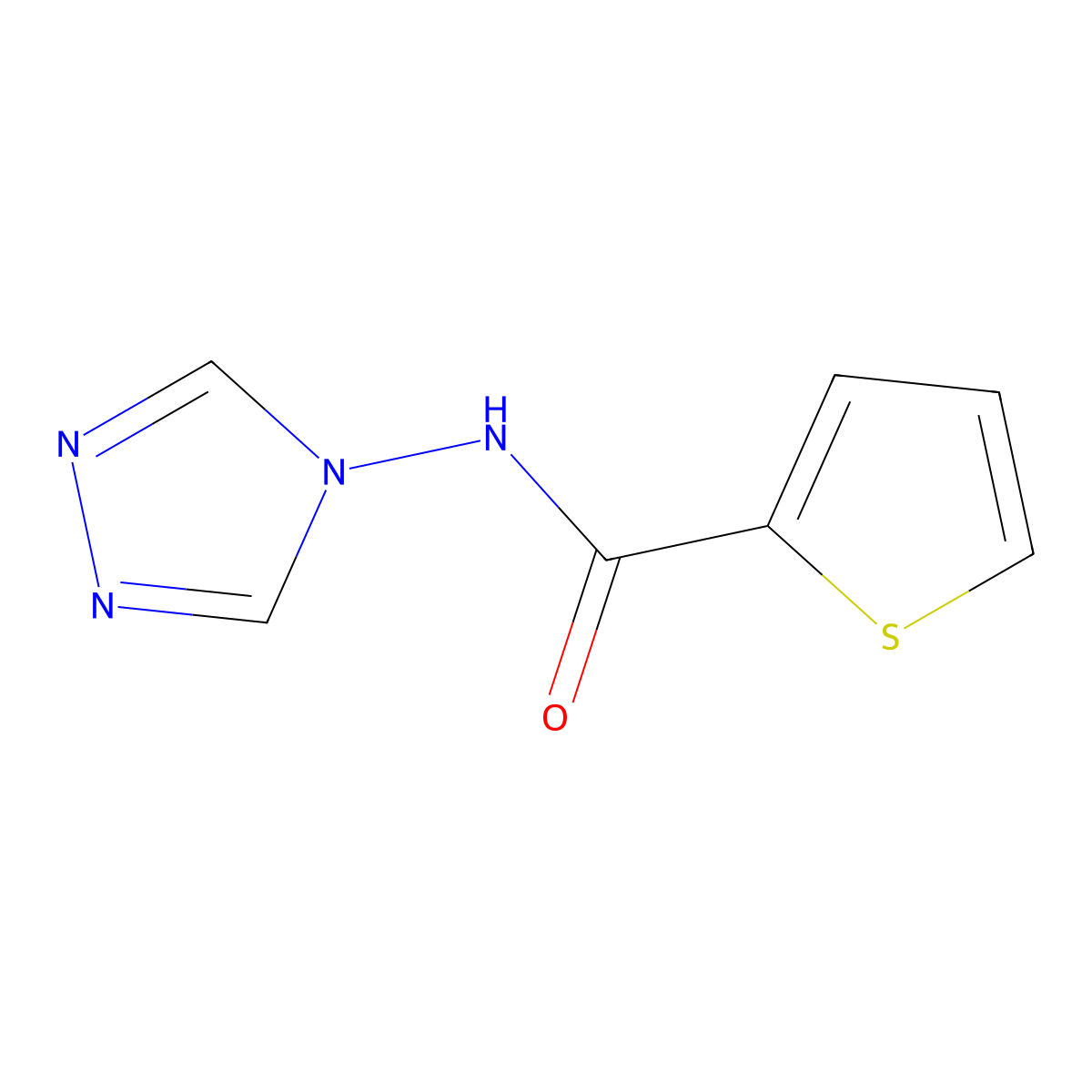N-(4H-1,2,4-triazol-4-yl)thiophene-2-carboxamide molecular structure, CAS 349127-13-5