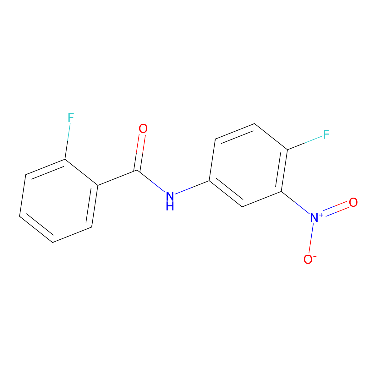 2-fluoro-N-(4-fluoro-3-nitrophenyl)benzamide molecular structure, CAS 349129-37-9