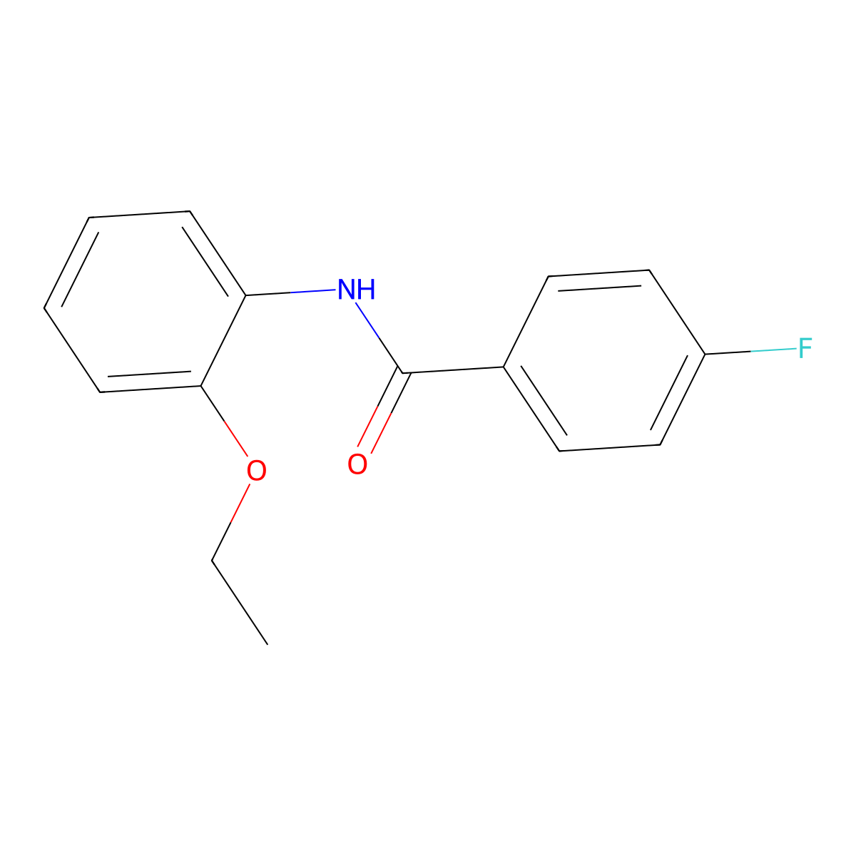 N-(2-ethoxyphenyl)-4-fluorobenzamide molecular structure, CAS 349129-51-7