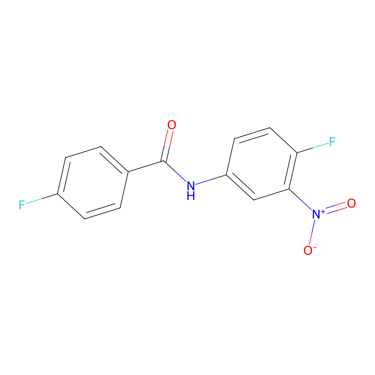 4-fluoro-N-(4-fluoro-3-nitrophenyl)benzamide molecular structure, CAS 349129-91-5
