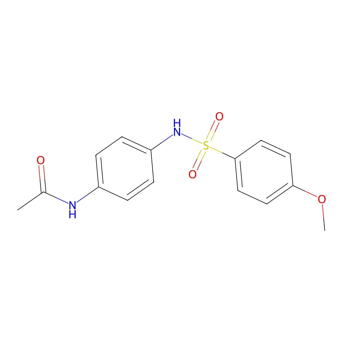 N-(4-{[(4-methoxyphenyl)sulfonyl]amino}phenyl)acetamide molecular structure, CAS 349131-57-3