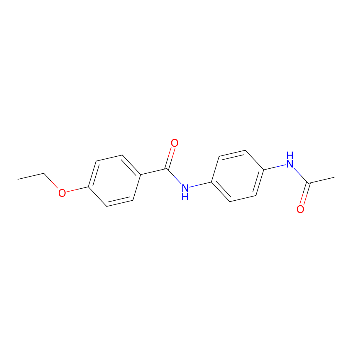 N-[4-(acetylamino)phenyl]-4-ethoxybenzamide molecular structure, CAS 349131-61-9