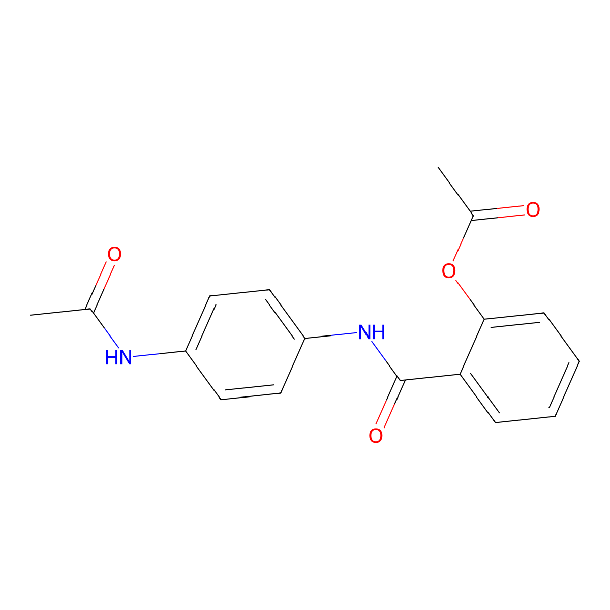 2-((4-Acetamidophenyl)carbamoyl)phenyl acetate molecular structure, CAS 349131-66-4