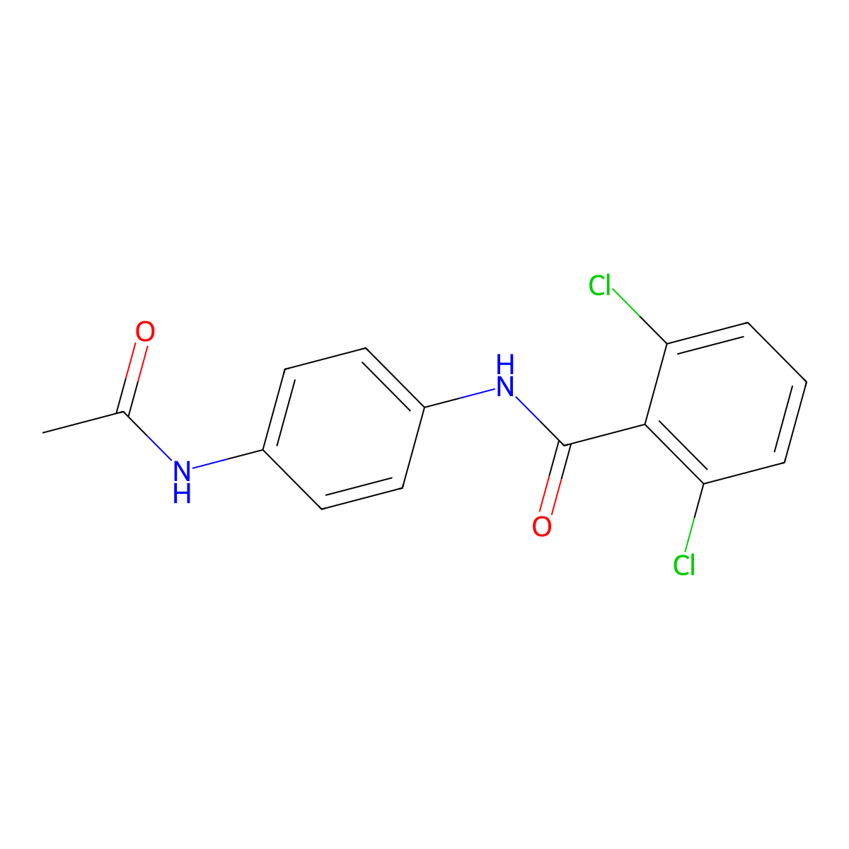 N-[4-(acetylamino)phenyl]-2,6-dichlorobenzamide molecular structure, CAS 349131-67-5