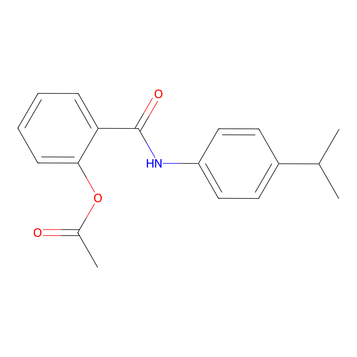 [2-[(4-Propan-2-ylphenyl)carbamoyl]phenyl] acetate molecular structure, CAS 349139-03-3