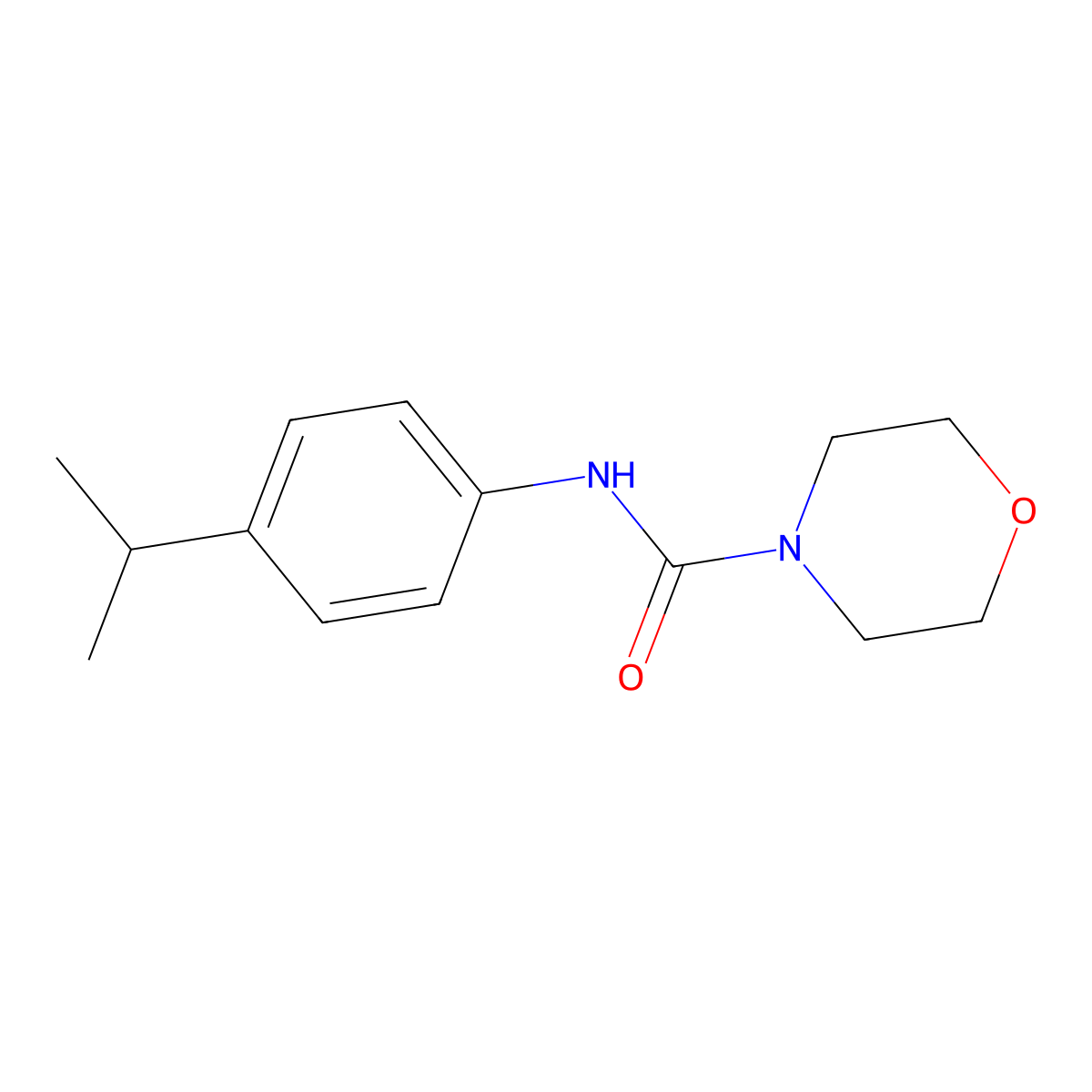 N-[4-(propan-2-yl)phenyl]morpholine-4-carboxamide molecular structure, CAS 349139-26-0