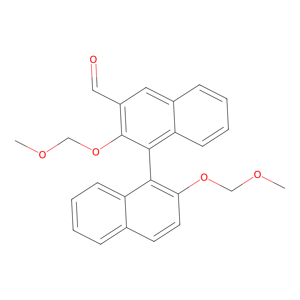 (1S)-2,2'-Bis(methoxymethoxy)-[1,1'-binaphthalene]-3-carboxaldehyde molecular structure, CAS 349149-07-1