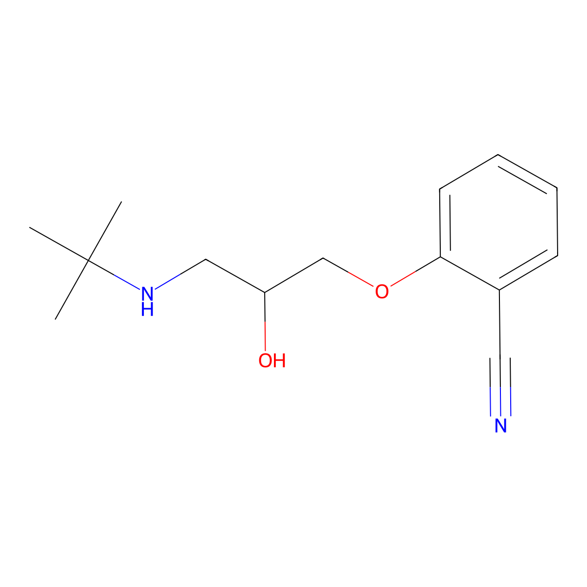 (+-)-Bunitrolol molecular structure, CAS 34915-68-9