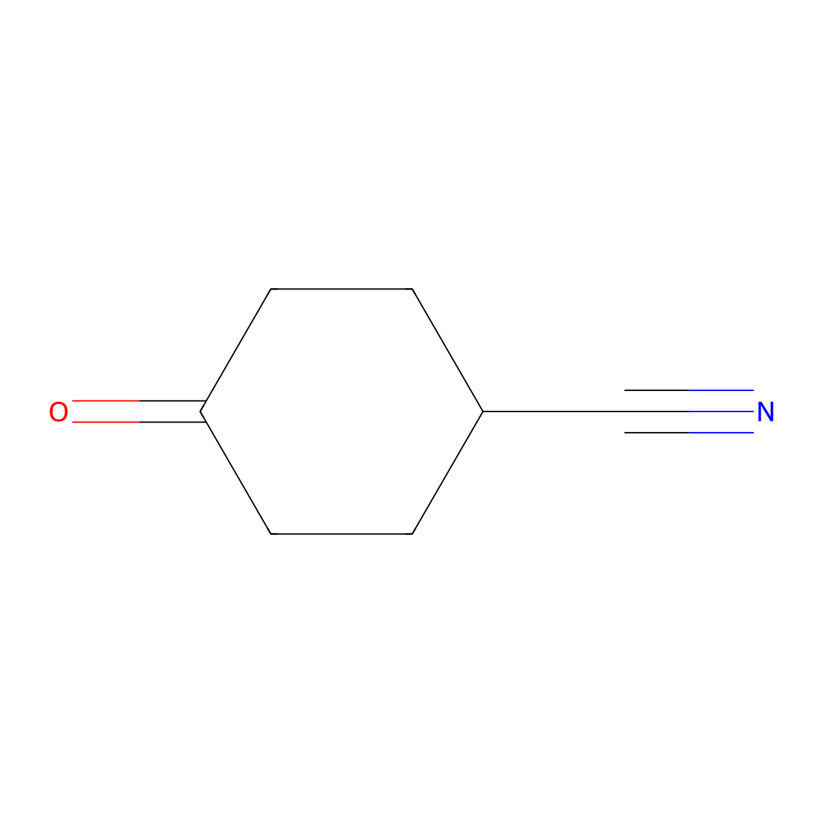 4-Oxocyclohexane-1-carbonitrile molecular structure, CAS 34916-10-4