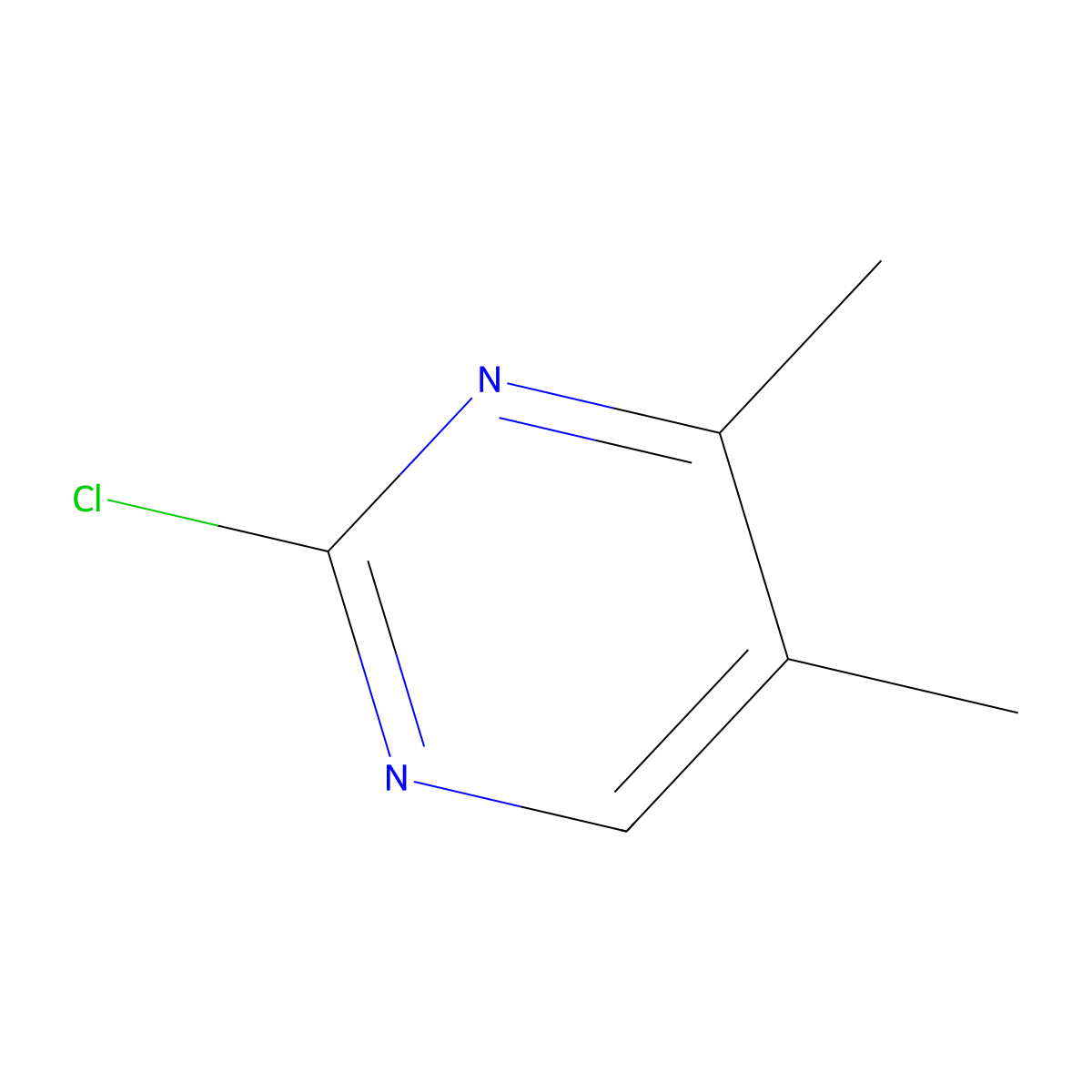 2-Chloro-4,5-dimethylpyrimidine molecular structure, CAS 34916-68-2