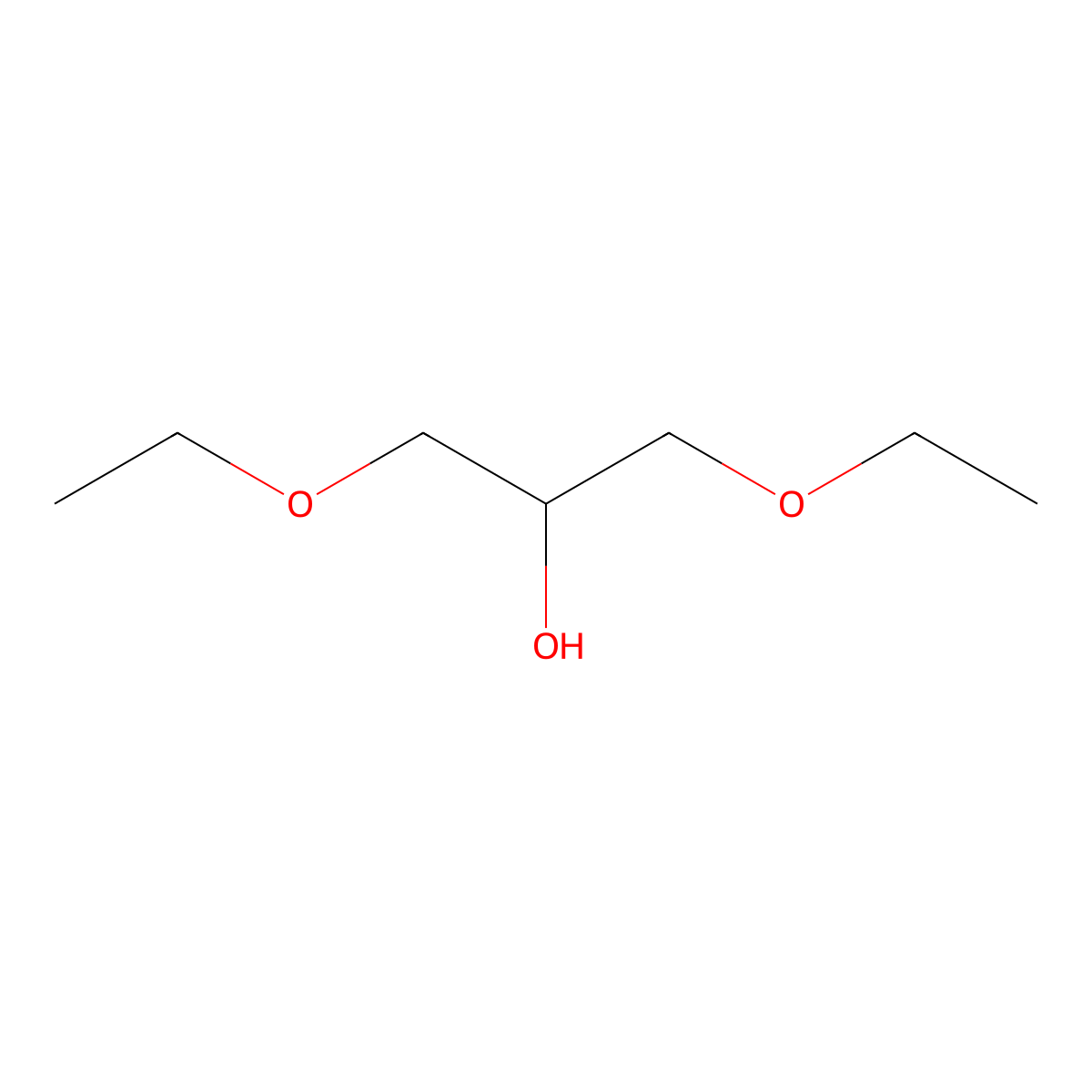 1,3-Diethoxy-2-propanol molecular structure, CAS 34923-32-5
