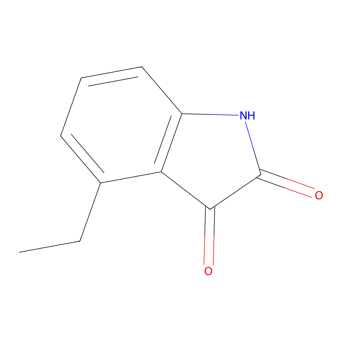 4-Ethyl isatin molecular structure, CAS 34934-05-9