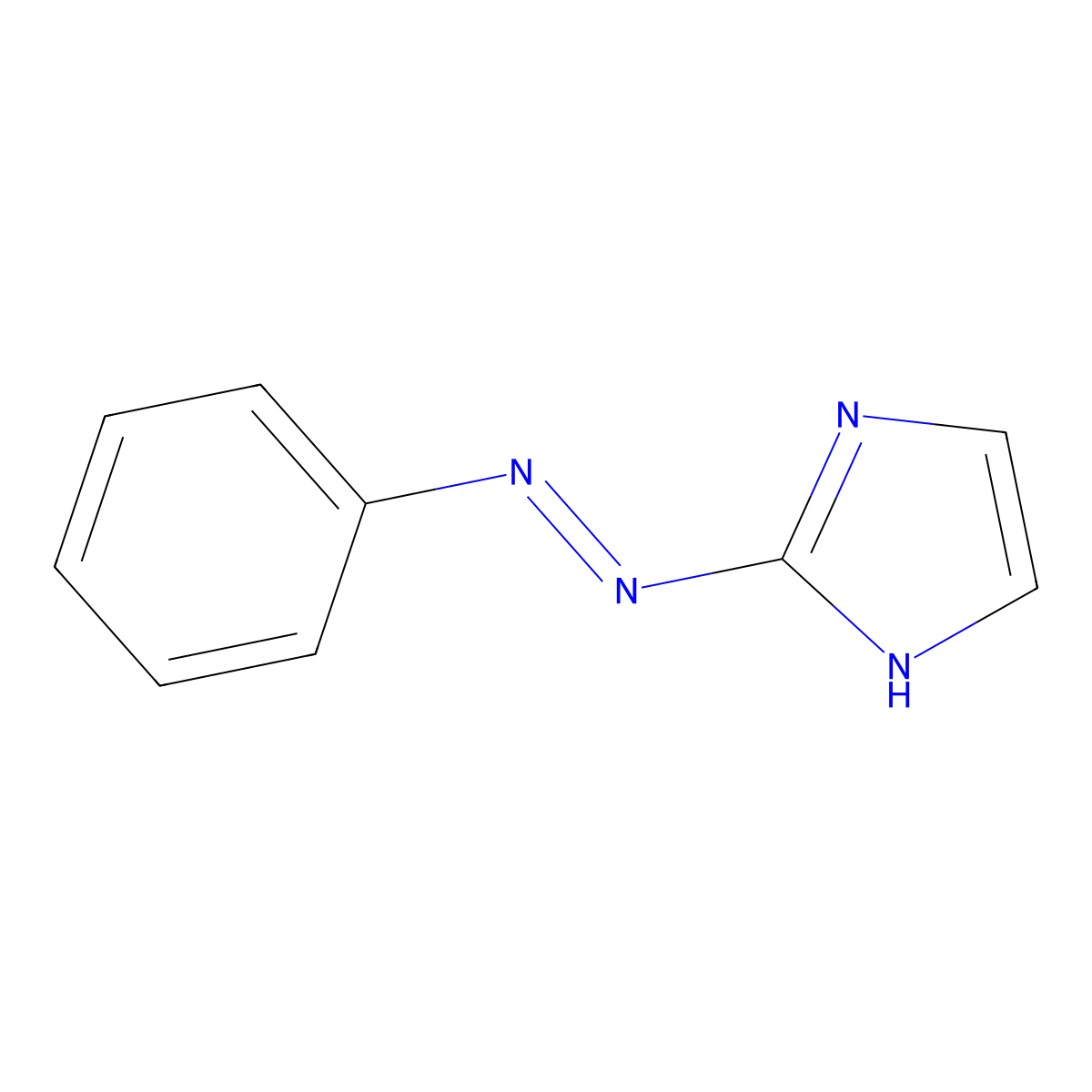 2-(Phenylazo)-1H-imidazole molecular structure, CAS 34938-47-1