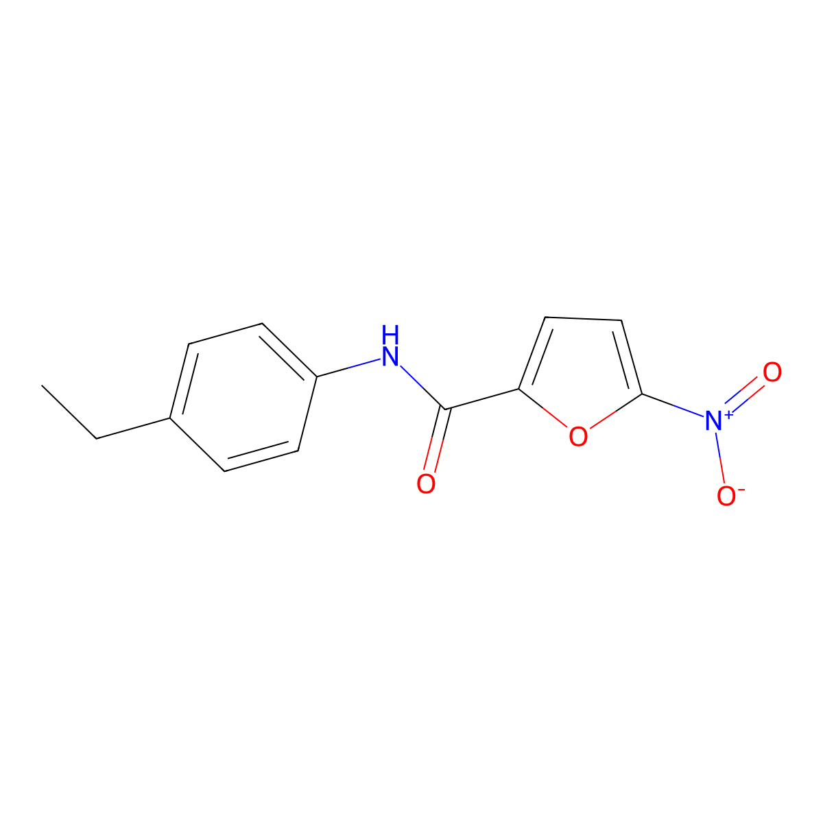 N-(4-ethylphenyl)-5-nitrofuran-2-carboxamide molecular structure, CAS 349395-97-7