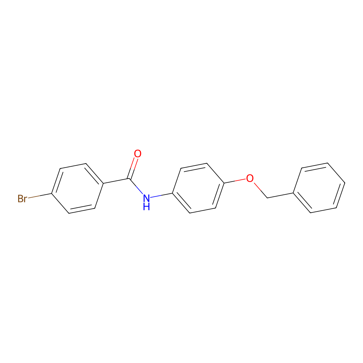 N-[4-(benzyloxy)phenyl]-4-bromobenzamide molecular structure, CAS 349396-02-7