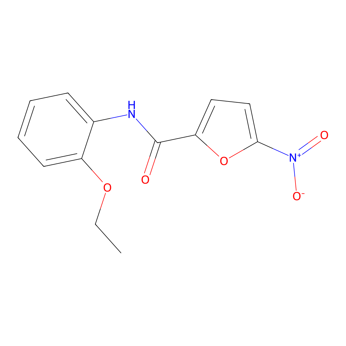 N-(2-ethoxyphenyl)-5-nitrofuran-2-carboxamide molecular structure, CAS 349396-82-3