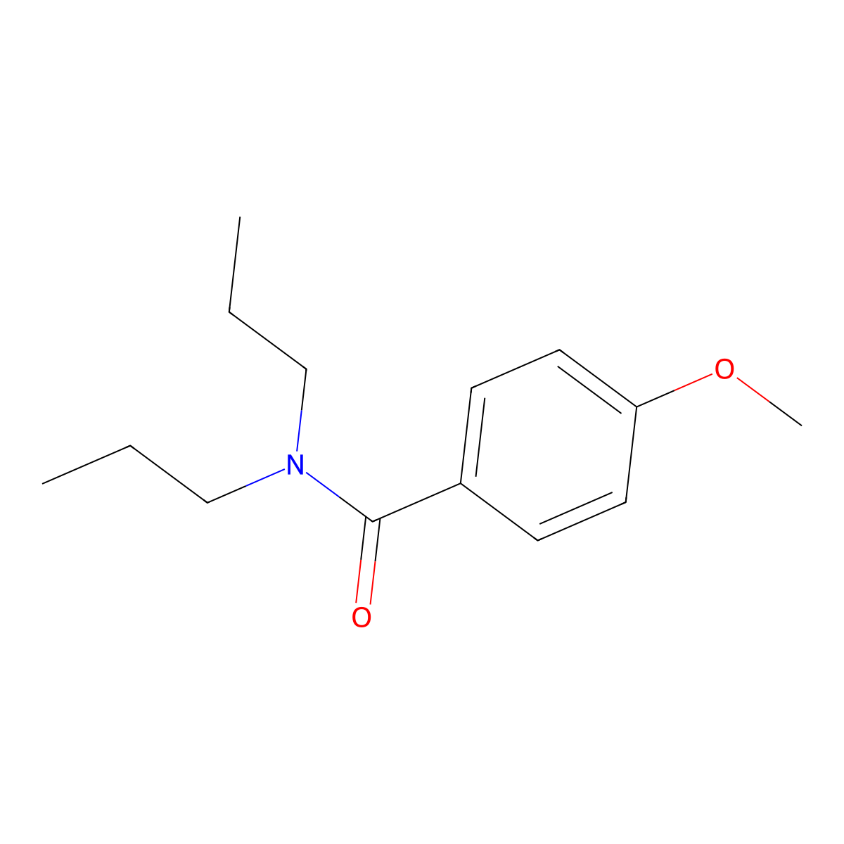 4-methoxy-N,N-dipropylbenzamide molecular structure, CAS 349397-58-6