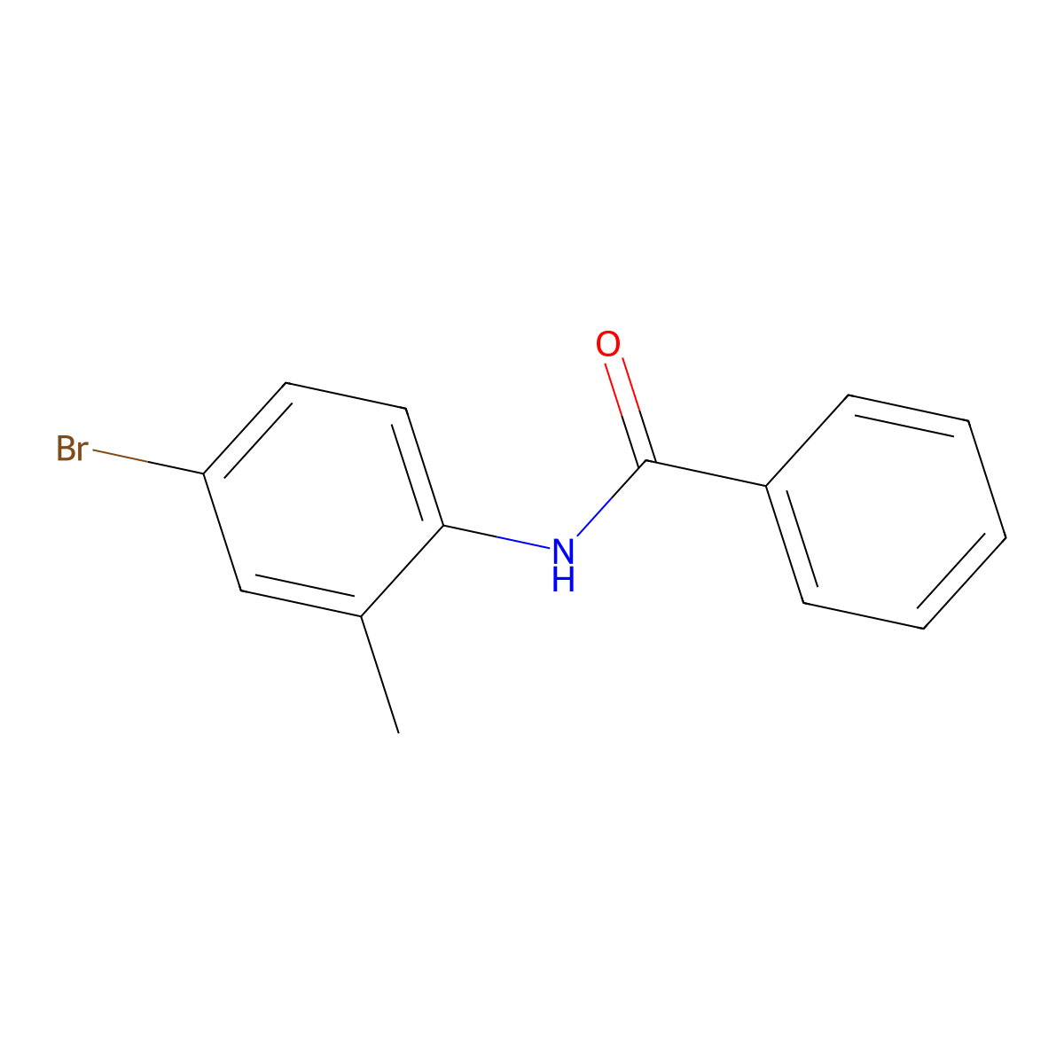 N-(4-bromo-2-methylphenyl)benzamide molecular structure, CAS 349397-71-3