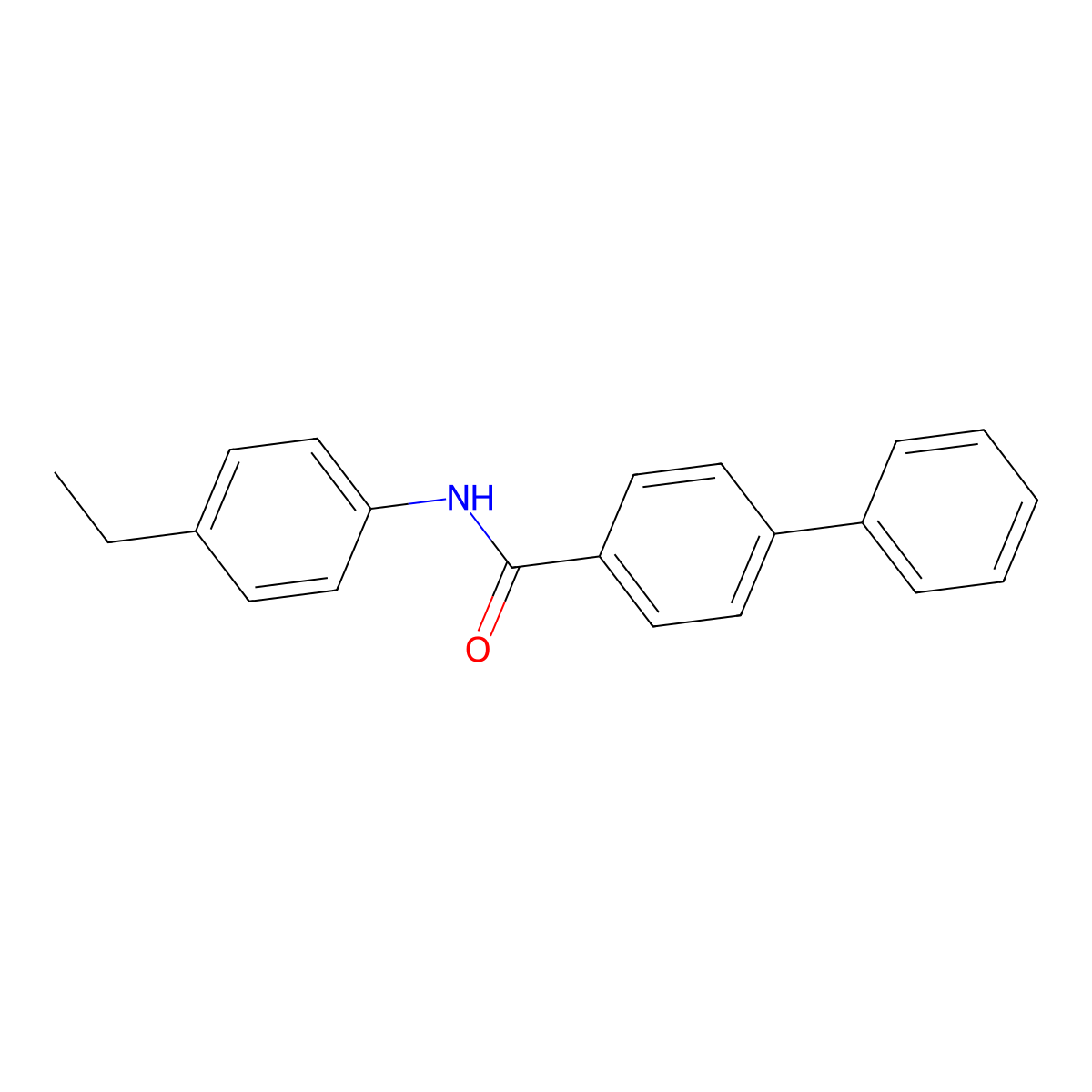 N-(4-ethylphenyl)[1,1'-biphenyl]-4-carboxamide molecular structure, CAS 349399-14-0