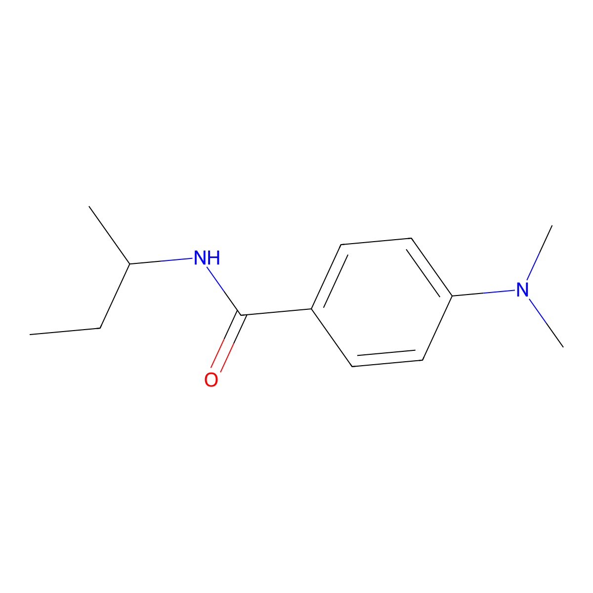 N-(sec-butyl)-4-(dimethylamino)benzamide molecular structure, CAS 349399-18-4