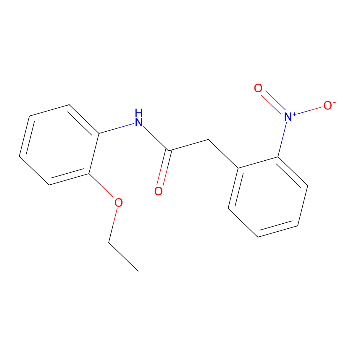 N-(2-ethoxyphenyl)-2-(2-nitrophenyl)acetamide molecular structure, CAS 349399-29-7