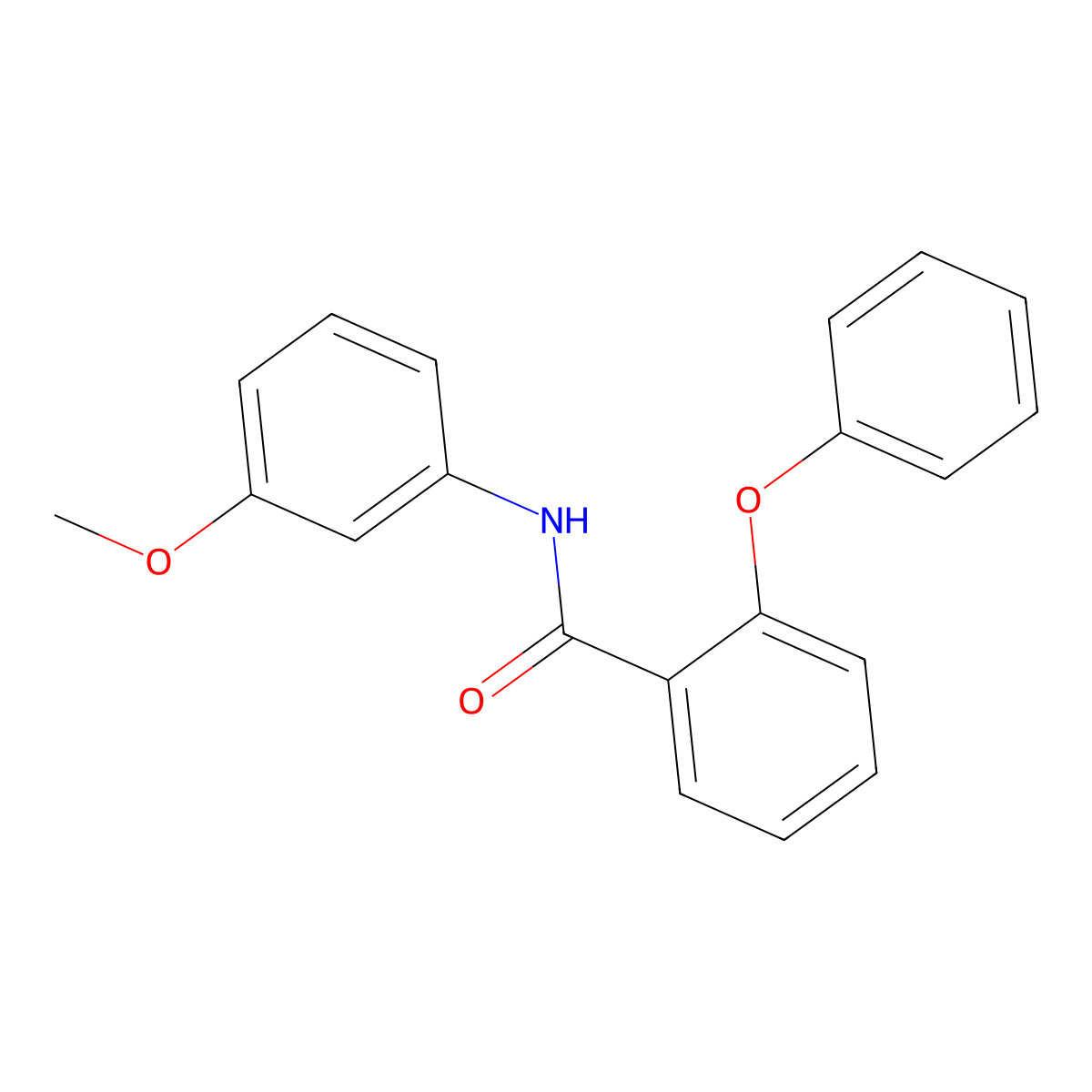 N-(3-methoxyphenyl)-2-phenoxybenzamide molecular structure, CAS 349399-86-6