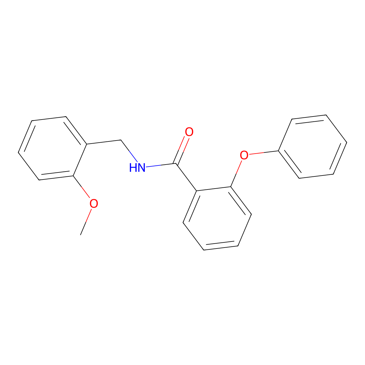 N-(2-methoxybenzyl)-2-phenoxybenzamide molecular structure, CAS 349399-88-8
