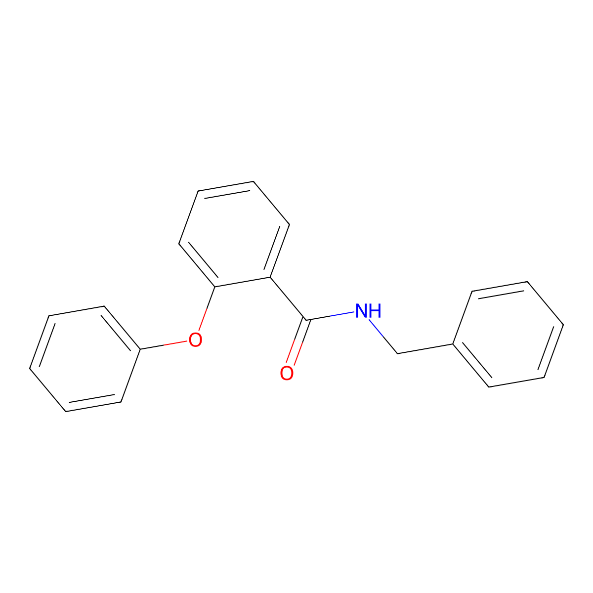 N-benzyl-2-phenoxybenzamide molecular structure, CAS 349399-92-4