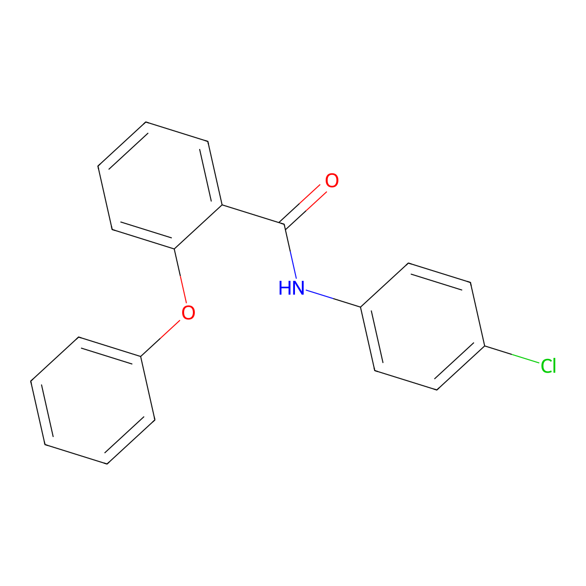 N-(4-chlorophenyl)-2-phenoxybenzamide molecular structure, CAS 349399-95-7