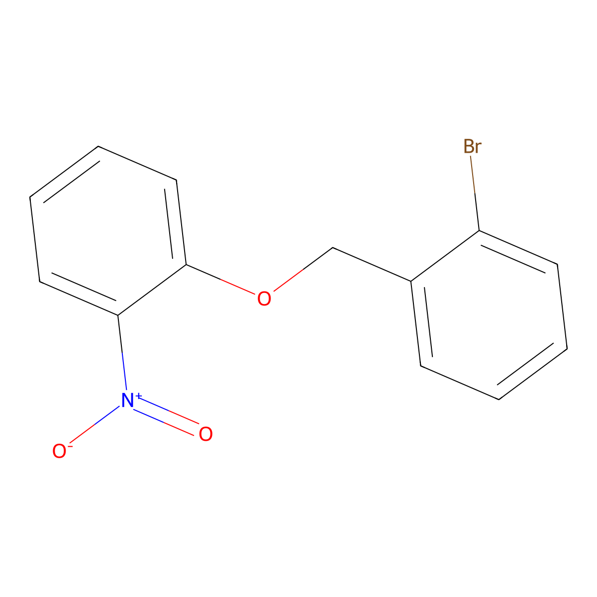 1-Bromo-2-((2-nitrophenoxy)methyl)benzene molecular structure, CAS 3494-23-3