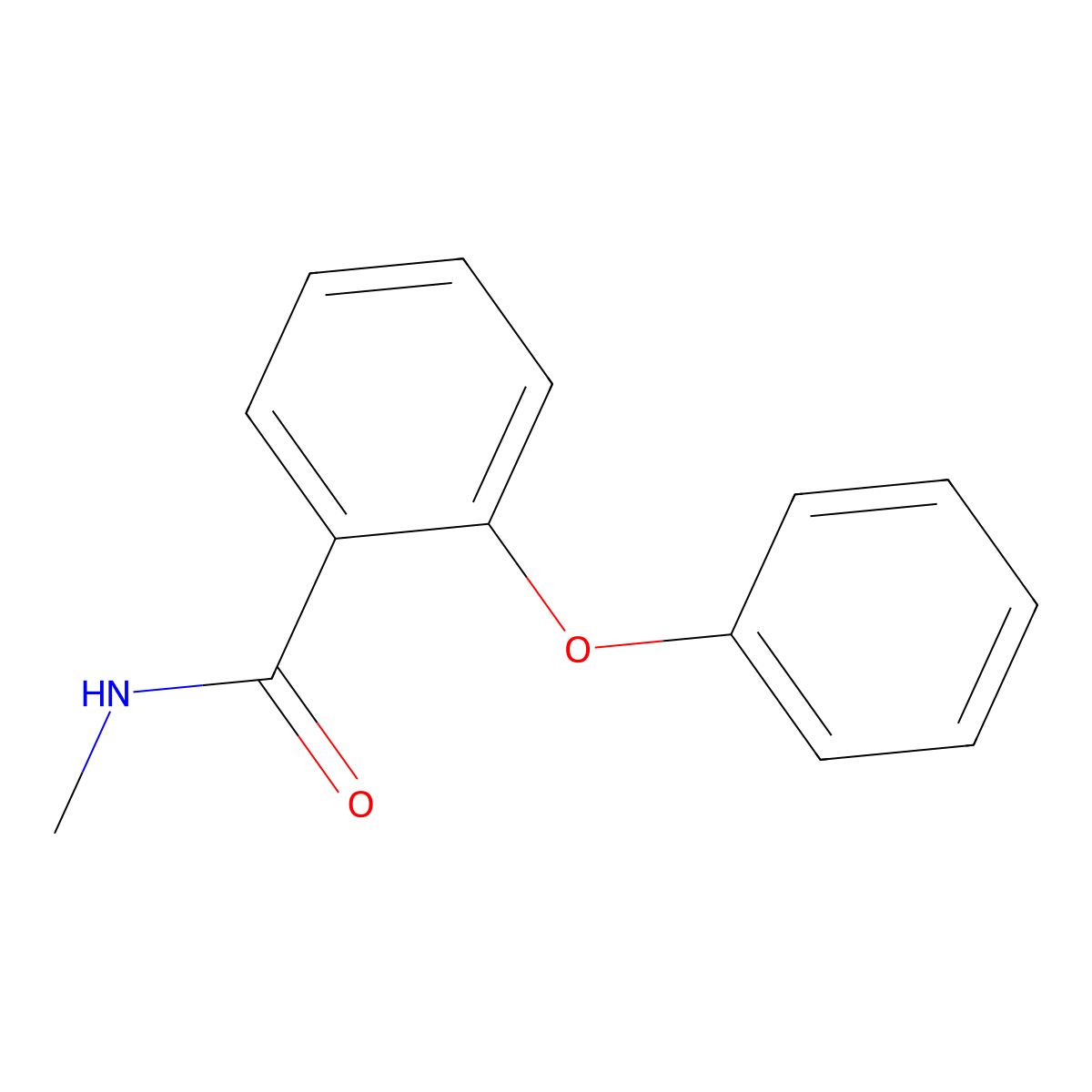N-methyl-2-phenoxybenzamide molecular structure, CAS 349400-01-7