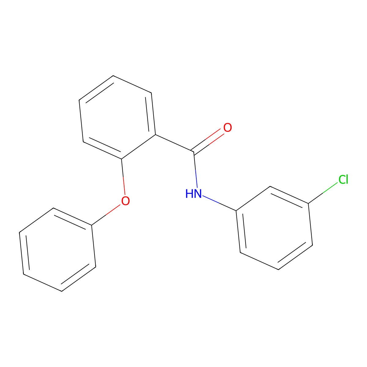 N-(3-chlorophenyl)-2-phenoxybenzamide molecular structure, CAS 349400-08-4