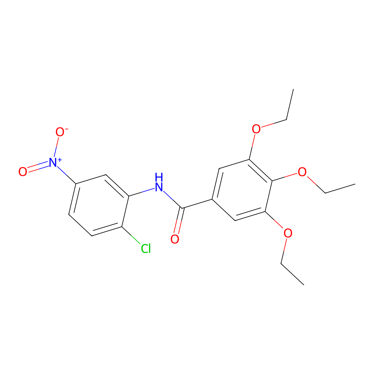N-(2-chloro-5-nitrophenyl)-3,4,5-triethoxybenzamide molecular structure, CAS 349400-73-3